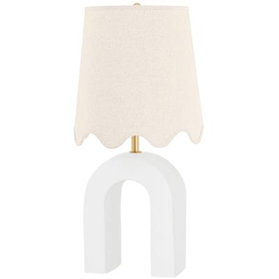Mitzi by Hudson Valley - Roshani 1-Light Table Lamp - HL685201-AGB/CMW