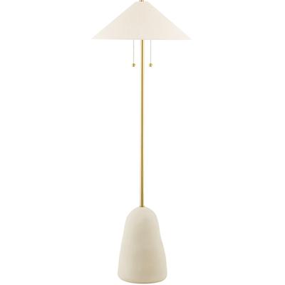 Mitzi by Hudson Valley - Maia 2-Light Floor Lamp - HL692401-AGB/CBG