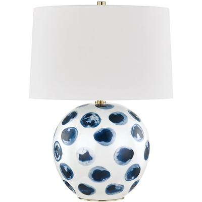 Hudson Valley - Blue Point 1-Light Table Lamp - L1448-WH/BD