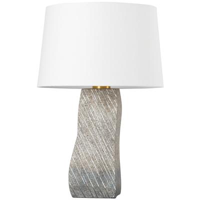 Hudson Valley - Raiden Table Lamp - Aged Brass/Windswept White - L4629-AGB/CDW