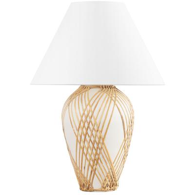 Hudson Valley - Bayonne Table Lamp - Vintage Gold Leaf/White - L7630-VGL/CWR