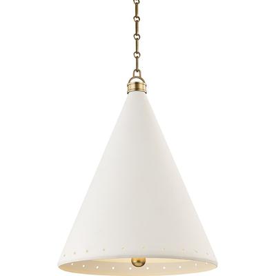 Hudson Valley - Plaster No.1 - 2-Light Large Pendant - MDS402-AGB/WP