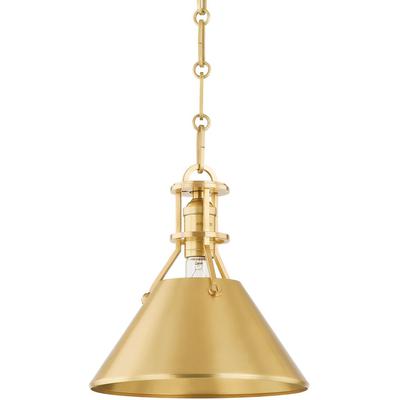 Hudson Valley - Metal No. 2 1-Light Pendant - MDS951-AGB