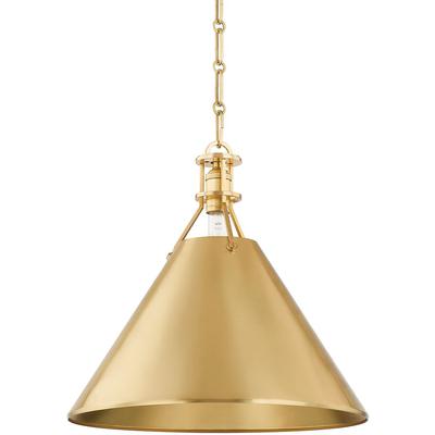 Hudson Valley - Metal No. 2 1-Light Pendant - MDS952-AGB