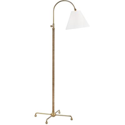 Hudson Valley - Curves No.1 - 1-Light Table Lamp with Rattan Accent - MDSL502-AGB