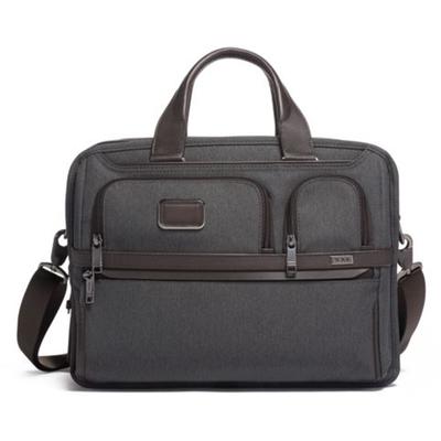 Tumi, Inc.-Alpha Expandable Organizer Laptop Brief - Anthracite-117313-1009