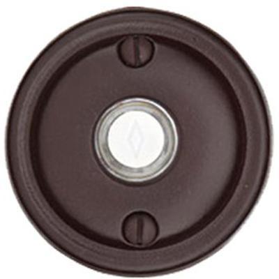 Emtek - Lost Wax Cast Bronze Doorbell Button & #12 Rosette - 2412