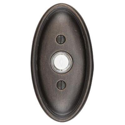Emtek - Lost Wax Cast Bronze Doorbell Button & #14 Rosette - 2414
