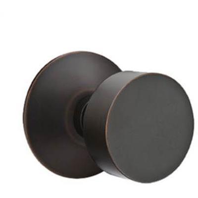 Emtek - Brass Modern Dummy Knob Set with Round Knob & Modern Rosette - 5057ROU