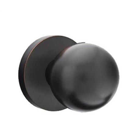 Emtek - Brass Modern Dummy Knob Set with Orb Knob & Disk Rosette - 5059OR