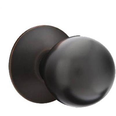 Emtek - Brass Modern Passage Knob Set with Orb Knob & Modern Rosette - 5107OR