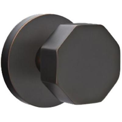 Emtek - Brass Modern Passage Knob Set with Octagon Knob & Disk Rosette - 5109OCT