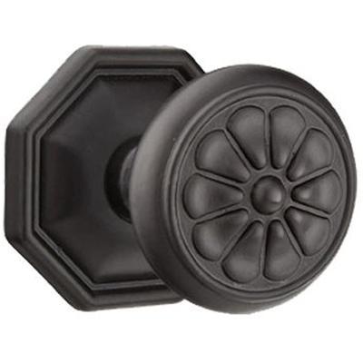 Emtek - Lost Wax Cast Bronze Privacy Knob Set with Petal Knob & #15 Rosette - 72015PT