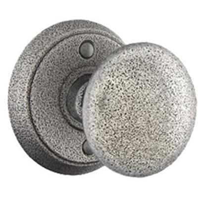 Emtek - Wrought Steel Privacy Knob Set with Jamestown Knob & #2 Rosette - 7202J
