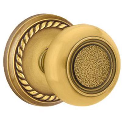 Emtek - Brass Designer Dummy Knob Set with Belmont Knob & Rope Rosette - 8051BT