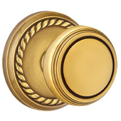 Emtek - Brass Classic Dummy Knob Set with Norwich Knob & Rope Rosette - 8051NW