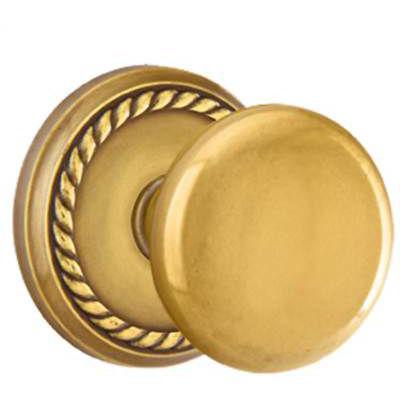 Emtek - Brass Classic Dummy Knob Set with Providence Knob & Rope Rosette - 8051P