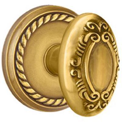 Emtek - Brass Designer Dummy Knob Set with Victoria Knob & Rope Rosette - 8051V