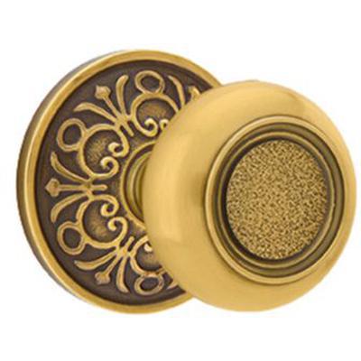 Emtek - Brass Designer Dummy Knob Set with Belmont Knob & Lancaster Rosette - 8056BT