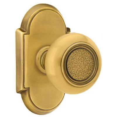 Emtek - Brass Designer Dummy Knob Set with Belmont Knob & #8 Rosette - 8058BT