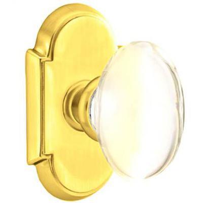 Emtek - Crystal Dummy Knob Set with Hampton Knob & #8 Rosette - 8058HT