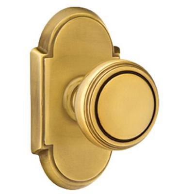 Emtek - Brass Classic Dummy Knob Set with Norwich Knob & #8 Rosette - 8058NW