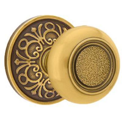 Emtek - Brass Designer Privacy Knob Set with Belmont Knob & Lancaster Rosette - 8206BT