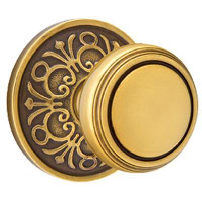 Emtek - Brass Classic Privacy Knob Set with Norwich Knob & Lancaster Rosette - 8206NW