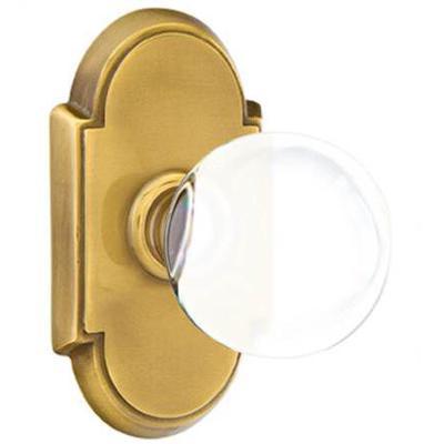 Emtek - Crystal Privacy Knob Set with Bristol Knob & #8 Rosette - 8208BL