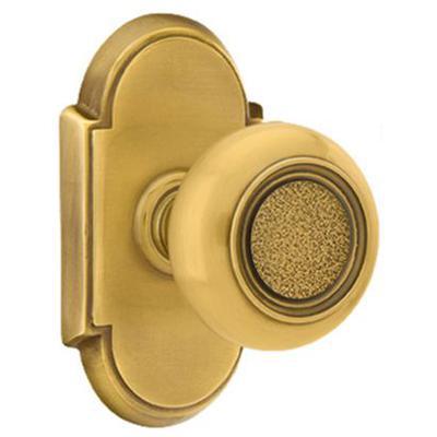 Emtek - Brass Designer Privacy Knob Set with Belmont Knob & #8 Rosette - 8208BT