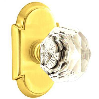 Emtek - Crystal Privacy Knob Set with Diamond Crystal Knob & #8 Rosette - 8208CK