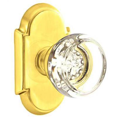 Emtek - Crystal Privacy Knob Set with Georgetown Knob & #8 Rosette - 8208GT