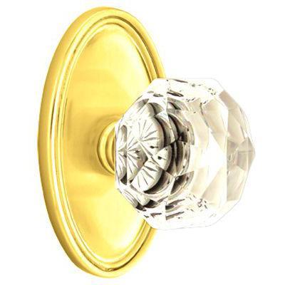 Emtek - Crystal Dummy Knob Set with Diamond Crystal Knob & Oval Rosette - 8520CK
