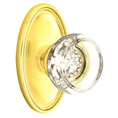 Emtek - Crystal Dummy Knob Set with Georgetown Knob & Oval Rosette - 8520GT