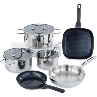 BergHOFF - DiNA Helix Recycled 9-Piece Cookware Set - 1315089
