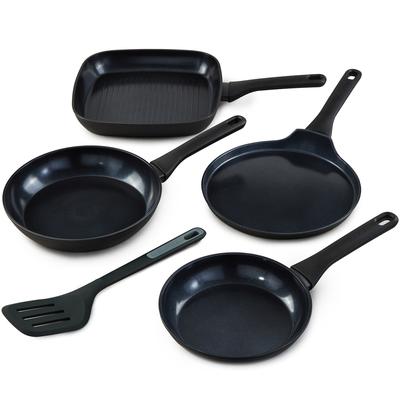BergHOFF - DiNA Helix 5-Piece Nonstick Recycled Aluminum Specialty Pan Set with Turner - 1315094