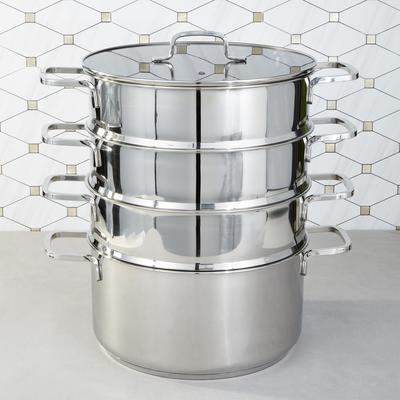 BergHOFF - DiNA Helix Recycled 18/10 Stainless Steel 5-Piece Steamer Set - 1315161