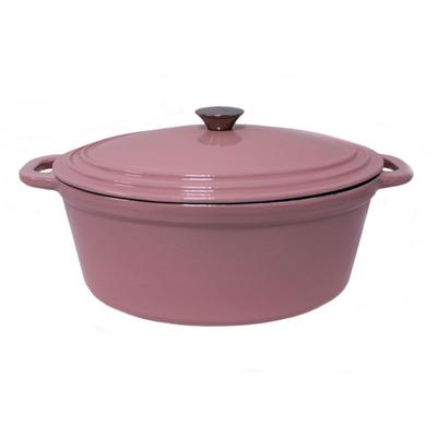 BergHOFF - Neo 11.5" Cast Iron 5qt. Oval Dutch Oven with Lid - Pink - 2211074