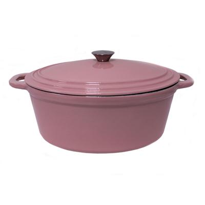 BergHOFF - Neo Cast Iron 8-Quart Oval Covered Casserole - Pink - 2211075