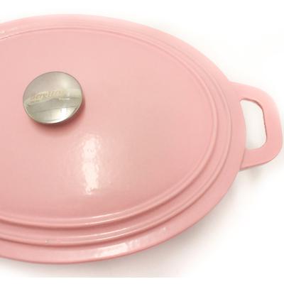 BergHOFF - Neo Cast Iron 8-Quart Oval Covered Casserole - Pink - 2211075