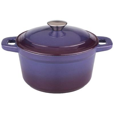 BergHOFF - Neo 8-Quart Oval Cast Iron Covered Dutch Oven - Purple - 2211305A
