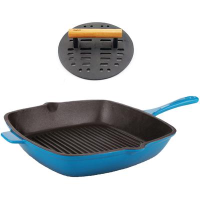 BergHOFF - Neo Cast Iron 2-Piece Grill Set - Blue  - 2211792