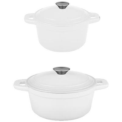BergHOFF - Neo 4-Piece Cast Iron Cookware Set - White - 2220012