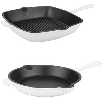 BergHOFF - Neo 2-Piece Cast Iron Cookware Set - White - 2220016