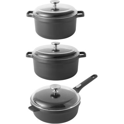 BergHOFF - GEM 6-Piece Cast Aluminum Non-Stick Simmer Cookware Set - 2220223