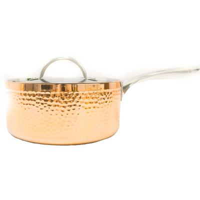 BergHOFF - Tri-Ply 7" Covered Saucepan - Hammered Copper - 2220245