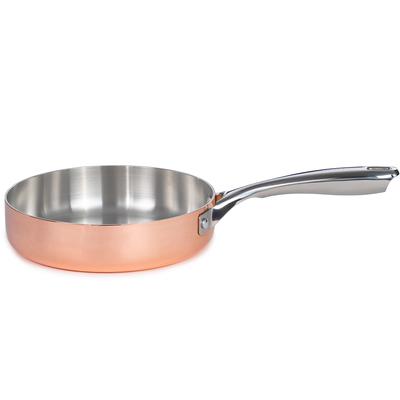 BergHOFF - Vintage Tri-Ply Polished Copper 8" Deep Skillet - 2220254