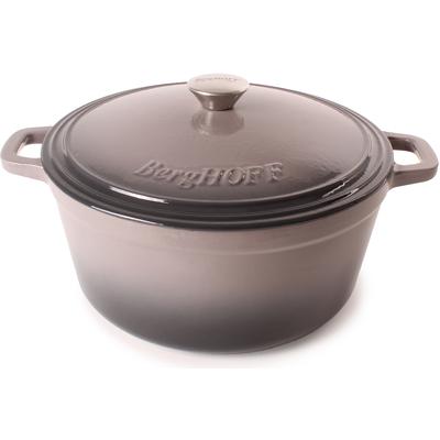 BergHOFF - Neo Cast Iron 7qt. Round Dutch Oven 11" with Lid - Oyster - 2220308