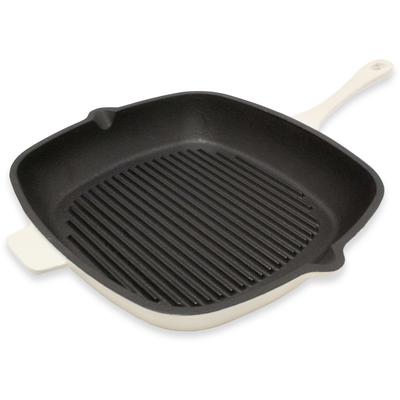 BergHOFF - Neo 11" Cast Iron Square Grill Pan - Meringue - 2220317