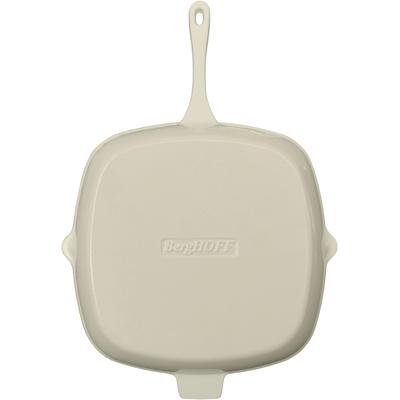 BergHOFF - Neo 11" Cast Iron Square Grill Pan - Meringue - 2220317